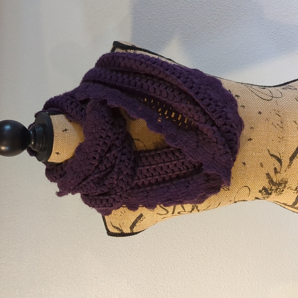 Dark Purple Infinity Scarf